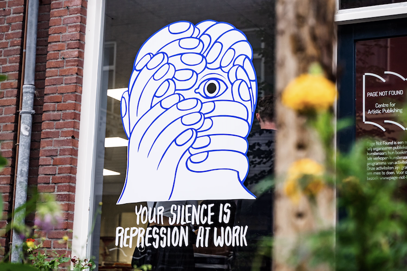 Open Letter 'Your Silence is Repression at Work' by Zeloot (Eline van Dam) 2024via Page Not Found